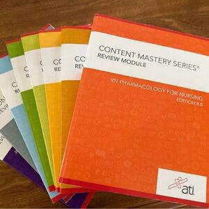 ATI Nursing Edition Books Set RN Student Nurse NCLEX Study Review